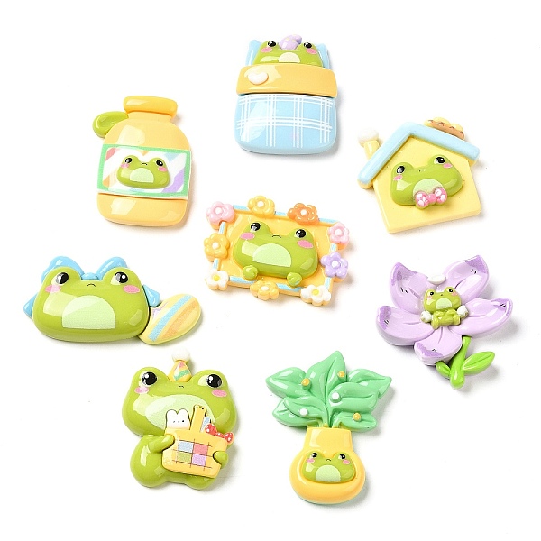 PandaHall Spring Theme Opaque Resin Cabochons, for Jewelry Making, Frog & Flower & Bottle, Mixed Shapes, Mixed Color..., Multicolor
PandaHall Spring Theme Opaque Resin Cabochons, for Jewelry Making, Frog & Flower & Bottle, Mixed Shapes, Mixed Color..., Multicolor