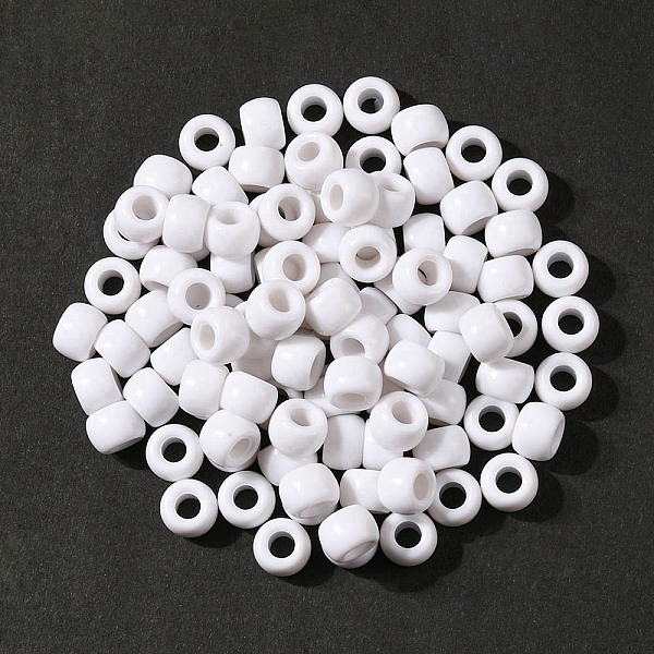 PandaHall Resin European Beads, Large Hole Barrel Beads, White, 8x5~6mm, Hole: 4mm Resin Barrel White
PandaHall Resin European Beads, Large Hole Barrel Beads, White, 8x5~6mm, Hole: 4mm Resin Barrel White
