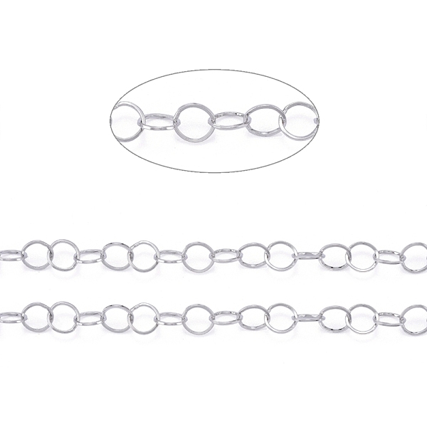 PandaHall 304 Stainless Steel Rolo Chains, Belcher Chains, Soldered, with Spool, Stainless Steel Color,3.6x0.3mm, about 32.8 Feet(10m)/roll...
PandaHall 304 Stainless Steel Rolo Chains, Belcher Chains, Soldered, with Spool, Stainless Steel Color,3.6x0.3mm, about 32.8 Feet(10m)/roll...