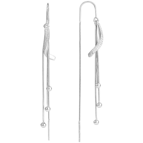 PandaHall Clear Cubic Zirconia Twist with Chain Tassel Dangle Earrings, Rhodium Plated 925 Sterling Silver Long Drop Ear Thread for Women...
PandaHall Clear Cubic Zirconia Twist with Chain Tassel Dangle Earrings, Rhodium Plated 925 Sterling Silver Long Drop Ear Thread for Women...