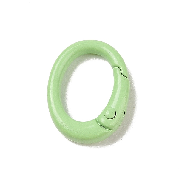 PandaHall Spray Painted Alloy Spring Gate Rings, Oval, Light Green, 19.5x15x4.5mm Alloy
PandaHall Spray Painted Alloy Spring Gate Rings, Oval, Light Green, 19.5x15x4.5mm Alloy