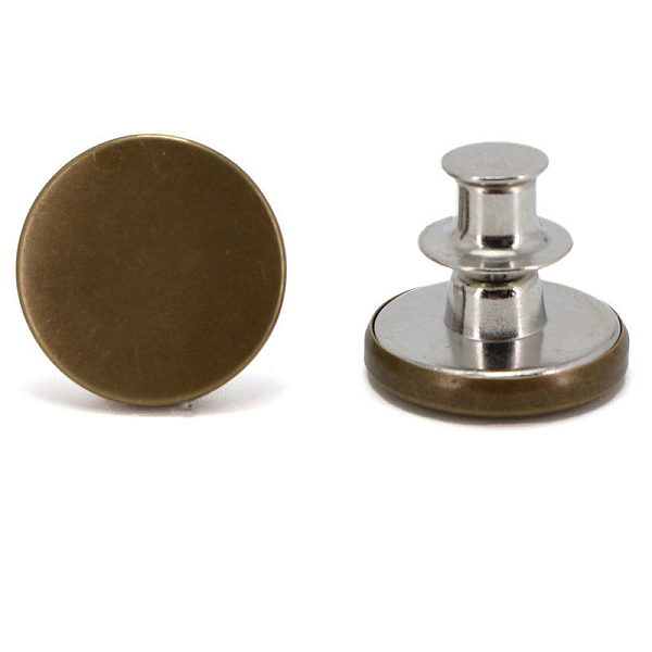PandaHall Alloy Button Pins for Jeans, Nautical Buttons, Garment Accessories, Round, Round, 17mm Alloy Round
PandaHall Alloy Button Pins for Jeans, Nautical Buttons, Garment Accessories, Round, Round, 17mm Alloy Round