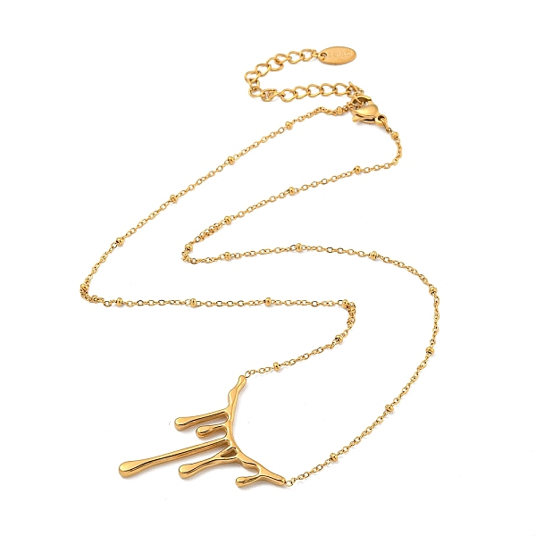 PandaHall 304 Stainless Steel Necklace, Droplet Lava, Golden, 16-1/2 inch(42cm) 304 Stainless Steel Teardrop
PandaHall 304 Stainless Steel Necklace, Droplet Lava, Golden, 16-1/2 inch(42cm) 304 Stainless Steel Teardrop