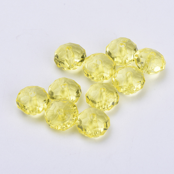 PandaHall Transparent Acrylic Beads, Faceted, Rondelle, Yellow, 10x6mm, Hole: 1.6mm, about 1290pcs/500g Acrylic Rondelle Yellow
PandaHall Transparent Acrylic Beads, Faceted, Rondelle, Yellow, 10x6mm, Hole: 1.6mm, about 1290pcs/500g Acrylic Rondelle Yellow