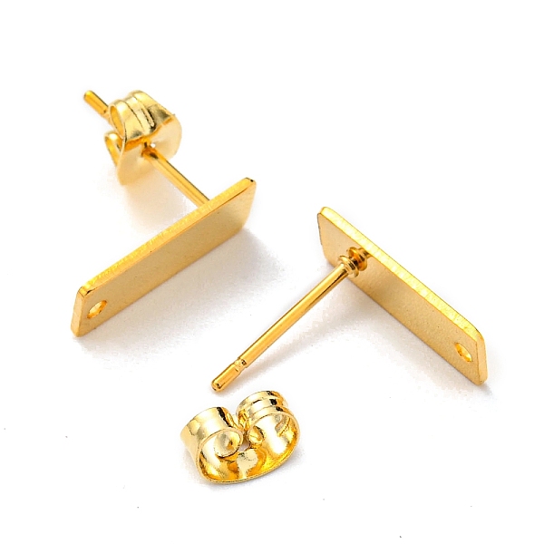 PandaHall 201 Stainless Steel Stud Earrings Finding, with 304 Stainless Steel Pins, Rectangle, Real 24K Gold Plated, 13x5mm, Hole: 1mm, Pin...
PandaHall 201 Stainless Steel Stud Earrings Finding, with 304 Stainless Steel Pins, Rectangle, Real 24K Gold Plated, 13x5mm, Hole: 1mm, Pin...