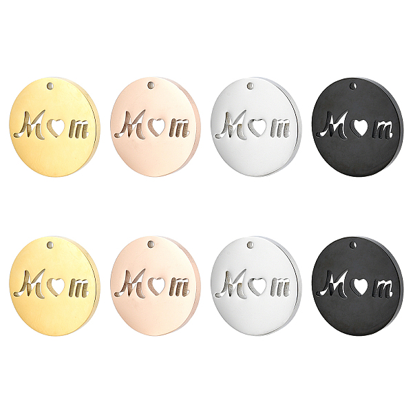 PandaHall 8Pcs 4 Colors Mother's Day Ion Plating(IP) 304 Stainless Steel Pendants, Flat Round with Hollow Word Mom, Mixed Color, 20x1.3mm...
PandaHall 8Pcs 4 Colors Mother's Day Ion Plating(IP) 304 Stainless Steel Pendants, Flat Round with Hollow Word Mom, Mixed Color, 20x1.3mm...