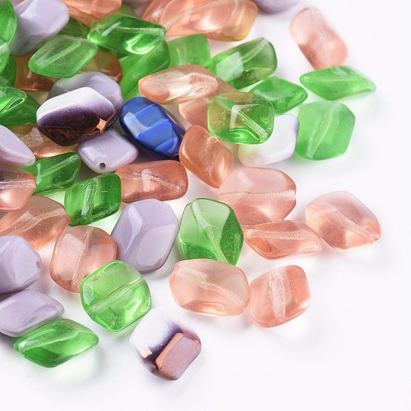 PandaHall Czech Glass Beads, Rhombus, Mixed Color, 14x10x6mm, Hole: 1mm, about 120pcs/bag Czech Glass Rhombus Multicolor
PandaHall Czech Glass Beads, Rhombus, Mixed Color, 14x10x6mm, Hole: 1mm, about 120pcs/bag Czech Glass Rhombus Multicolor