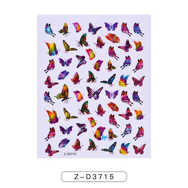 PandaHall Nail Art Stickers, Self-adhesive, For Nail Tips Decorations, Butterfly Pattern, Mixed Color, 10x8cm Paper Butterfly Multicolor
PandaHall Nail Art Stickers, Self-adhesive, For Nail Tips Decorations, Butterfly Pattern, Mixed Color, 10x8cm Paper Butterfly Multicolor