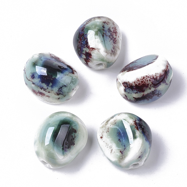 PandaHall Handmade Porcelain Beads, Fancy Antique Glazed Porcelain, Garlic Clove, Turquoise, 18~21x16~18.5x14~15mm, Hole: 2~2.5mm Porcelain..., Green
PandaHall Handmade Porcelain Beads, Fancy Antique Glazed Porcelain, Garlic Clove, Turquoise, 18~21x16~18.5x14~15mm, Hole: 2~2.5mm Porcelain..., Green
