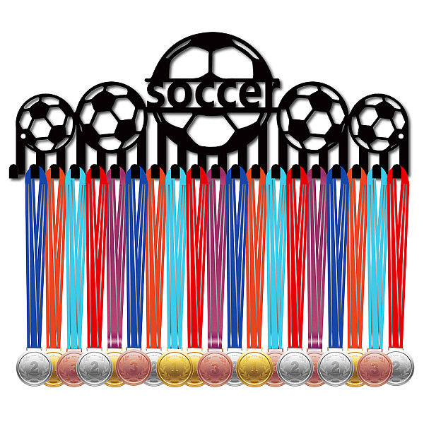 PandaHall CREATCABIN Soccer Medal Hangers Medal Holder Display Rack Football Sports Metal Hanging Awards Iron Mount Decor with 20 Hooks for..., Black
PandaHall CREATCABIN Soccer Medal Hangers Medal Holder Display Rack Football Sports Metal Hanging Awards Iron Mount Decor with 20 Hooks for..., Black