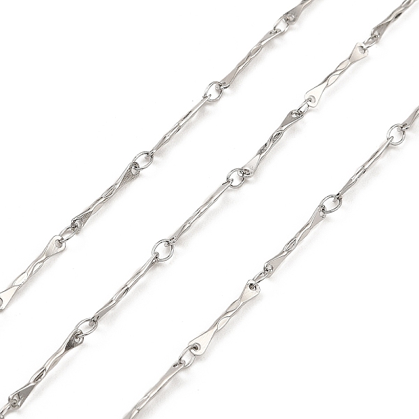 PandaHall 304 Stainless Steel Bone Link Chains, Soldered, Textured, with Spool, Stainless Steel Color, 14.5x1x1mm, Ring: 2mm, about 10m/roll...
PandaHall 304 Stainless Steel Bone Link Chains, Soldered, Textured, with Spool, Stainless Steel Color, 14.5x1x1mm, Ring: 2mm, about 10m/roll...