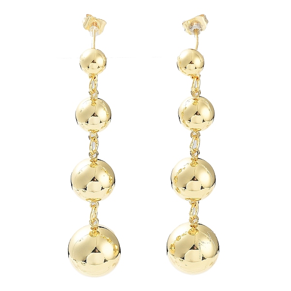 PandaHall Brass Round Ball Dangle Stud Earrings for Women, Real 18K Gold Plated, 52x12mm Brass Round
PandaHall Brass Round Ball Dangle Stud Earrings for Women, Real 18K Gold Plated, 52x12mm Brass Round