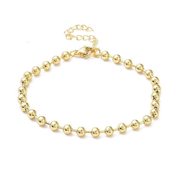 PandaHall Rack Plating Brass Ball Chain Bracelets for Women, Long-Lasting Plated, Lead Free & Cadmium Free, Real 18K Gold Plated, 7-1/4 inch...
PandaHall Rack Plating Brass Ball Chain Bracelets for Women, Long-Lasting Plated, Lead Free & Cadmium Free, Real 18K Gold Plated, 7-1/4 inch...