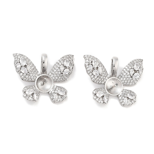 PandaHall Brass Clear Cubic Zirconia Peg Bails, Butterfly, Platinum, 19.5x24x6mm, Hole: 5.2x3.5mm Brass+Cubic Zirconia Clear
PandaHall Brass Clear Cubic Zirconia Peg Bails, Butterfly, Platinum, 19.5x24x6mm, Hole: 5.2x3.5mm Brass+Cubic Zirconia Clear