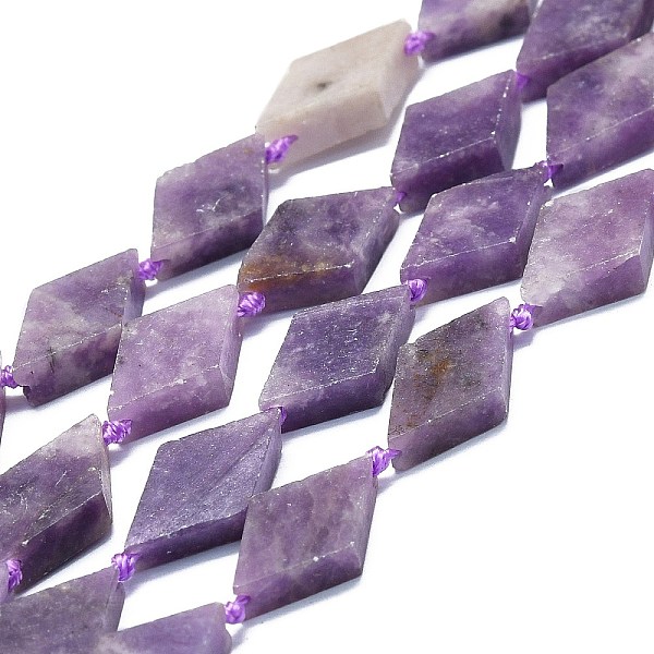 PandaHall Natural Lepidolite Beads Strands, Rhombus, 20~22x12~13x4~5mm, Hole: 1mm, about 19pcs/strand, 16.73''(42.5cm) Lepidolite Rhombus
PandaHall Natural Lepidolite Beads Strands, Rhombus, 20~22x12~13x4~5mm, Hole: 1mm, about 19pcs/strand, 16.73''(42.5cm) Lepidolite Rhombus