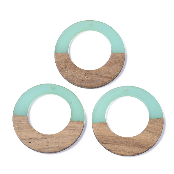PandaHall Resin & Walnut Wood Pendants, Ring, Turquoise, 49x4mm, Hole: 2mm Resin+Wood Ring Green
PandaHall Resin & Walnut Wood Pendants, Ring, Turquoise, 49x4mm, Hole: 2mm Resin+Wood Ring Green