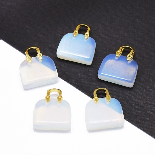 PandaHall Opalite Brass Pendants, Golden, Bag, 27~29x24~26x9~13mm, Hole: 6mm Opalite Bag
PandaHall Opalite Brass Pendants, Golden, Bag, 27~29x24~26x9~13mm, Hole: 6mm Opalite Bag