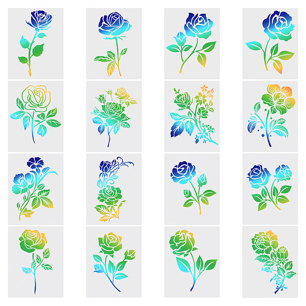 PandaHall GORGECRAFT 16PCS 16 Styles 7.8 x 5.8" Rose Stencils Flower Drawing Stencil Large Floral Painting Stencils Reusable Plastic Art...
PandaHall GORGECRAFT 16PCS 16 Styles 7.8 x 5.8" Rose Stencils Flower Drawing Stencil Large Floral Painting Stencils Reusable Plastic Art...
