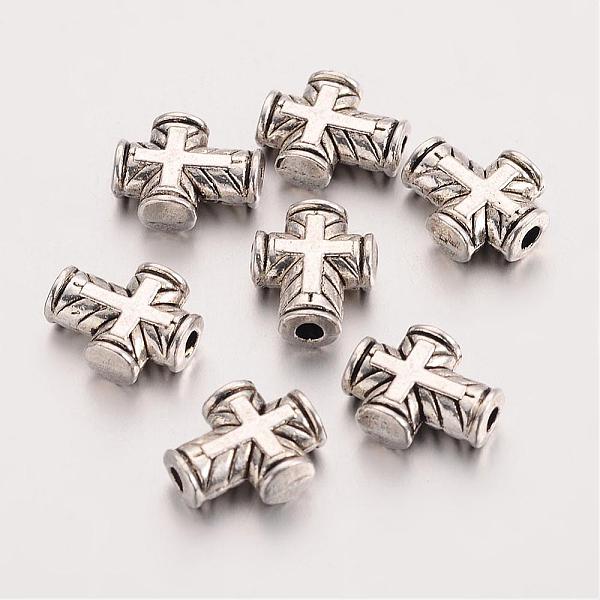 PandaHall Tibetan Style Zinc Alloy Beads, Cross, Antique Silver, 10x8x3mm, Hole: 2mm, about 1235pcs/1000g Alloy Cross
PandaHall Tibetan Style Zinc Alloy Beads, Cross, Antique Silver, 10x8x3mm, Hole: 2mm, about 1235pcs/1000g Alloy Cross