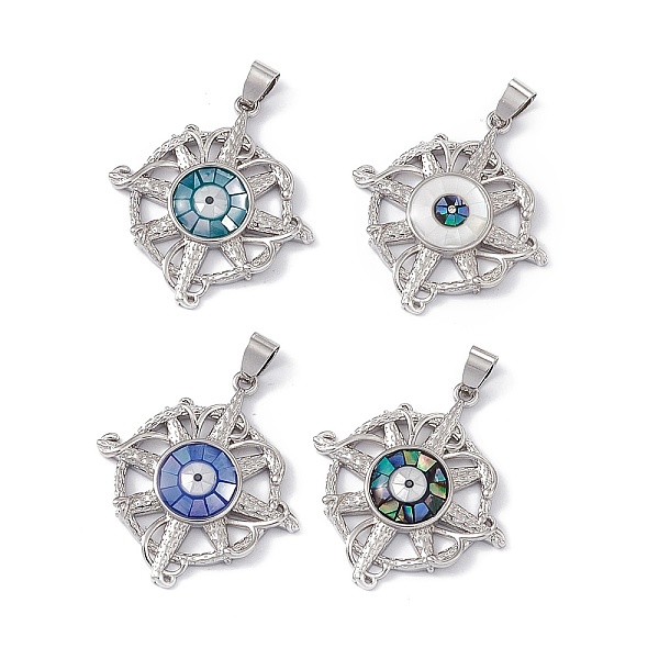 PandaHall Natural Shell Pendants, Flat Round Charms with Evil Eye, Dyed, with Rack Plating Platinum Tone Brass Findings, Long-Lasting Plated..., Multicolor
PandaHall Natural Shell Pendants, Flat Round Charms with Evil Eye, Dyed, with Rack Plating Platinum Tone Brass Findings, Long-Lasting Plated..., Multicolor
