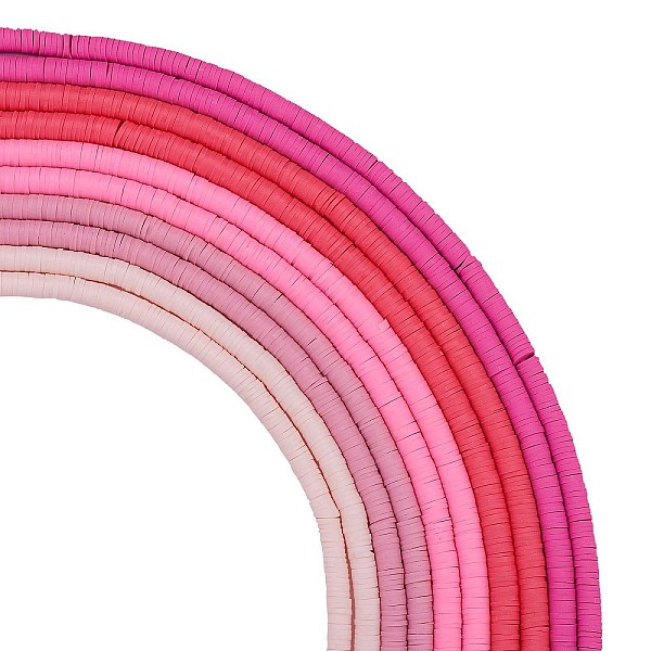 PandaHall 10 Strands 5 Colors Flat Round Handmade Polymer Clay Beads, Disc Heishi Beads for Hawaiian Earring Bracelet Necklace Jewelry..., Pink
PandaHall 10 Strands 5 Colors Flat Round Handmade Polymer Clay Beads, Disc Heishi Beads for Hawaiian Earring Bracelet Necklace Jewelry..., Pink