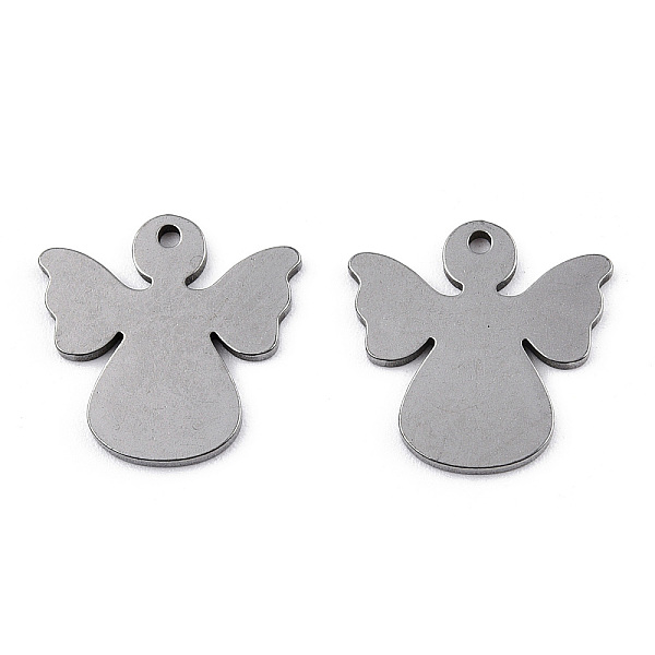 PandaHall 304 Stainless Steel Charms, Laser Cut, Angel, Stainless Steel Color, 15x15x1mm, Hole: 1.2mm 304 Stainless Steel Angel & Fairy
PandaHall 304 Stainless Steel Charms, Laser Cut, Angel, Stainless Steel Color, 15x15x1mm, Hole: 1.2mm 304 Stainless Steel Angel & Fairy
