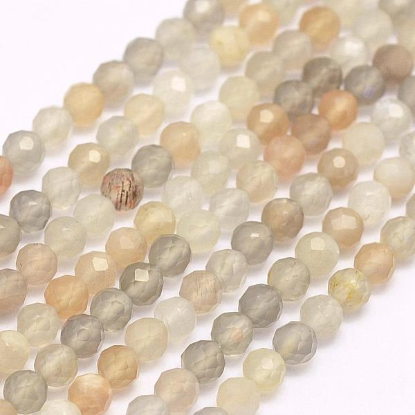 PandaHall Natural Multi-Moonstonee Beads Strands, Faceted, Round, 3mm, Hole: 0.5mm, about 132pcs/strand, 15.7 inch(40cm) Multi-Moonstone..., Gray
PandaHall Natural Multi-Moonstonee Beads Strands, Faceted, Round, 3mm, Hole: 0.5mm, about 132pcs/strand, 15.7 inch(40cm) Multi-Moonstone..., Gray