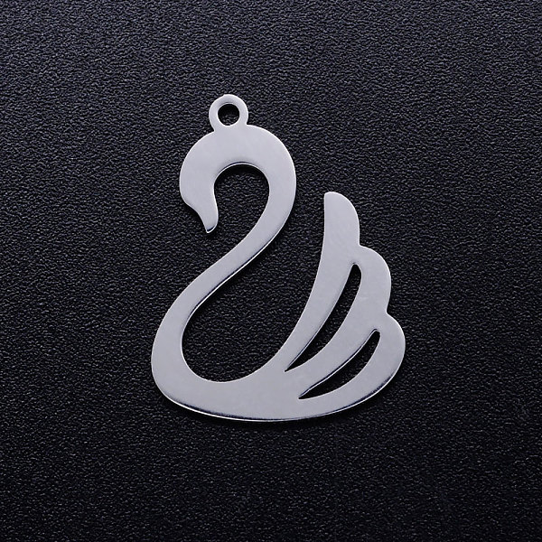 PandaHall 201 Stainless Steel Pendants, Swan, Stainless Steel Color, 23x17x1mm, Hole: 1.5mm 201 Stainless Steel Duck
PandaHall 201 Stainless Steel Pendants, Swan, Stainless Steel Color, 23x17x1mm, Hole: 1.5mm 201 Stainless Steel Duck