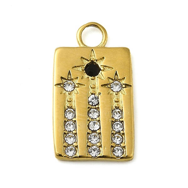 PandaHall 316 Surgical Stainless Steel Pendant with Rhinestone, Real 18K Gold Plated, Rectangle, 19x11x2mm, Hole: 3mm Stainless...
PandaHall 316 Surgical Stainless Steel Pendant with Rhinestone, Real 18K Gold Plated, Rectangle, 19x11x2mm, Hole: 3mm Stainless...