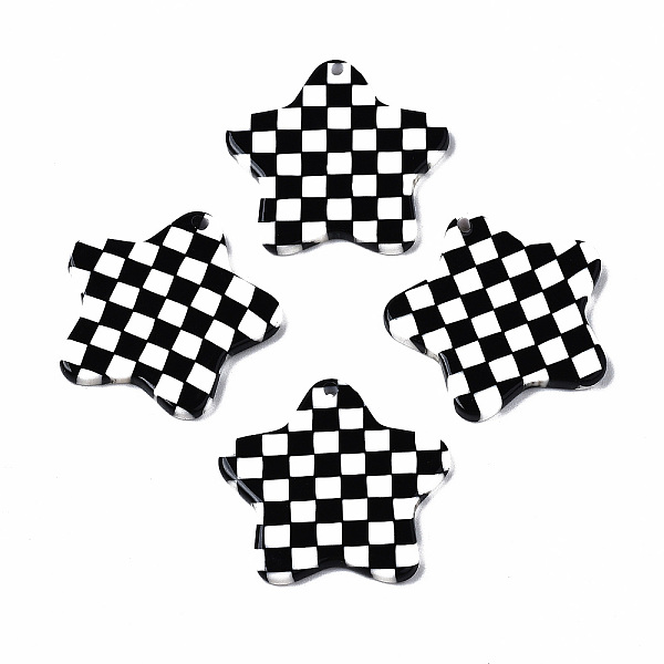 PandaHall Opaque Cellulose Acetate(Resin) Pendants, Star with Grid Pattern, Black, 26x26.5x2.5mm, Hole: 1.4mm Cellulose Acetate Star Black
PandaHall Opaque Cellulose Acetate(Resin) Pendants, Star with Grid Pattern, Black, 26x26.5x2.5mm, Hole: 1.4mm Cellulose Acetate Star Black