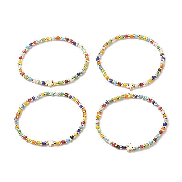 PandaHall Glass Seed Bead Beaded Bracelets for Women, Brass Beads Stretch Bracelets, Golden, Inner Diameter: 2-1/8 inch(5.5cm) Seed Beads
PandaHall Glass Seed Bead Beaded Bracelets for Women, Brass Beads Stretch Bracelets, Golden, Inner Diameter: 2-1/8 inch(5.5cm) Seed Beads