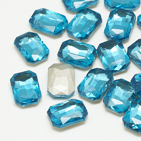 PandaHall Pointed Back Glass Rhinestone Cabochons, Faceted, Rectangle Octagon, Aquamarine, 6x4x2mm Glass Rhinestone Octagon Blue
PandaHall Pointed Back Glass Rhinestone Cabochons, Faceted, Rectangle Octagon, Aquamarine, 6x4x2mm Glass Rhinestone Octagon Blue