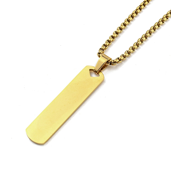 PandaHall Vacuum Plating 201 Stainless Steel Pendant Necklaces for Man, Rectangle, Real 18K Gold Plated, 23.66 inch(60.1cm), Rectangle...
PandaHall Vacuum Plating 201 Stainless Steel Pendant Necklaces for Man, Rectangle, Real 18K Gold Plated, 23.66 inch(60.1cm), Rectangle...