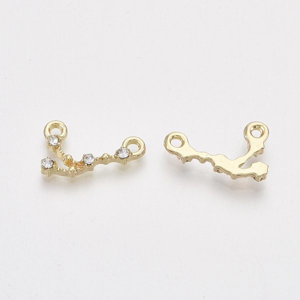 PandaHall Alloy Rhinestone Links connectors, Constellation, Crystal, Taurus, 16x10x3mm, Hole: 1.6mm Alloy+Rhinestone Constellation Clear
PandaHall Alloy Rhinestone Links connectors, Constellation, Crystal, Taurus, 16x10x3mm, Hole: 1.6mm Alloy+Rhinestone Constellation Clear