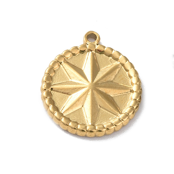 PandaHall Ion Plating(IP) 304 Stainless Steel Pendants, Flat Round with Star Charm, Golden, 16.5x14.5x2mm, Hole: 1.3mm 304 Stainless Steel...
PandaHall Ion Plating(IP) 304 Stainless Steel Pendants, Flat Round with Star Charm, Golden, 16.5x14.5x2mm, Hole: 1.3mm 304 Stainless Steel...
