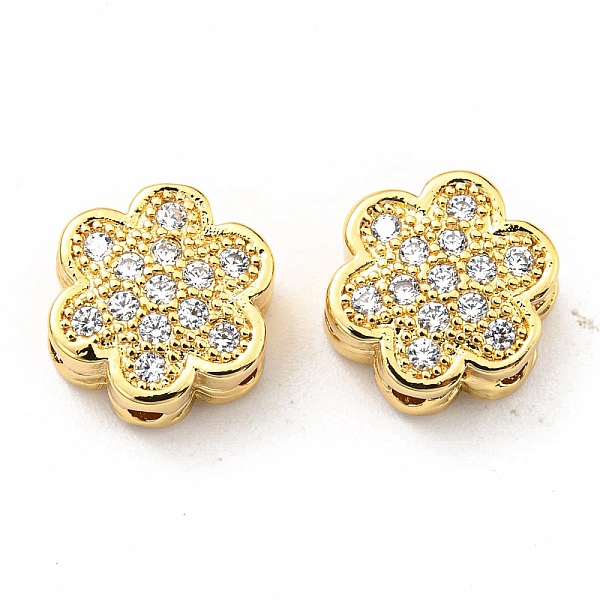 PandaHall Rack Plating Brass Micro Pave Cubic Zirconia Multi-Strand Links, Long-Lasting Plated, Lead Free & Cadmium Free, Flower, Real 18K...
PandaHall Rack Plating Brass Micro Pave Cubic Zirconia Multi-Strand Links, Long-Lasting Plated, Lead Free & Cadmium Free, Flower, Real 18K...
