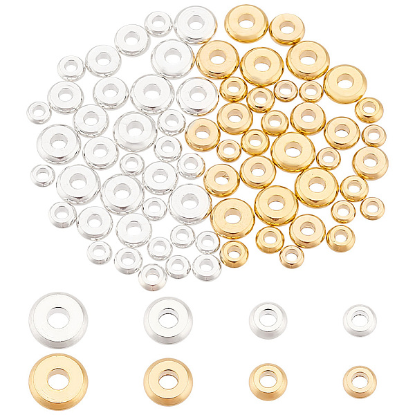 PandaHall PH 80pcs Flat Round Spacer Beads, 8 Styles Metal Heishi Beads Disc Loose Beads Friendship Bracelet Beads for Heishi Clay Beads...
PandaHall PH 80pcs Flat Round Spacer Beads, 8 Styles Metal Heishi Beads Disc Loose Beads Friendship Bracelet Beads for Heishi Clay Beads...
