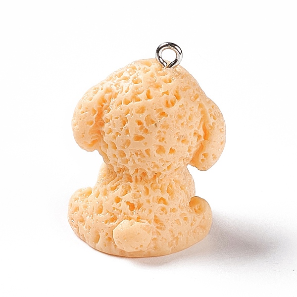 PandaHall Opaque Resin Pendants, 3D Dog Charms, with Platinum Tone Iron Loops, PeachPuff, 30x22.5x23mm, Hole: 2mm Iron+Resin Dog Brown
PandaHall Opaque Resin Pendants, 3D Dog Charms, with Platinum Tone Iron Loops, PeachPuff, 30x22.5x23mm, Hole: 2mm Iron+Resin Dog Brown