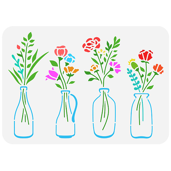 PandaHall Plastic Drawing Painting Stencils Templates, for Painting on Scrapbook Fabric Tiles Floor Furniture Wood, Rectangle, Vase Pattern...
PandaHall Plastic Drawing Painting Stencils Templates, for Painting on Scrapbook Fabric Tiles Floor Furniture Wood, Rectangle, Vase Pattern...