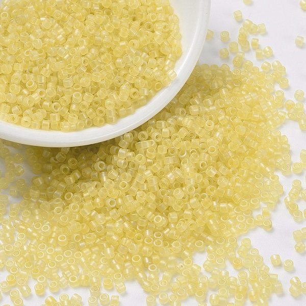 PandaHall Cylinder Seed Beads, Frosted AB Colors, Round Hole, Uniform Size, Yellow, 2x1.5mm, Hole: 0.8mm, about 40000pcs/bag, about 450g/bag...
PandaHall Cylinder Seed Beads, Frosted AB Colors, Round Hole, Uniform Size, Yellow, 2x1.5mm, Hole: 0.8mm, about 40000pcs/bag, about 450g/bag...