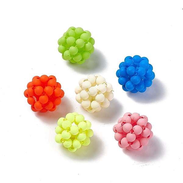 PandaHall Handmade Plastic Woven Beads, Frosted Round, Mixed Color, 15mm, Hole: 3mm Plastic Round Multicolor
PandaHall Handmade Plastic Woven Beads, Frosted Round, Mixed Color, 15mm, Hole: 3mm Plastic Round Multicolor