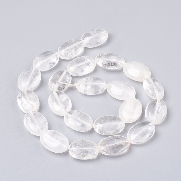 PandaHall Natural Quartz Crystal Bead Strands, Oval, 17.5~18.5x12~13x6~6.5mm, Hole: 1.2mm, about 22pcs/strand, 15.3 inch(39cm) Quartz...
PandaHall Natural Quartz Crystal Bead Strands, Oval, 17.5~18.5x12~13x6~6.5mm, Hole: 1.2mm, about 22pcs/strand, 15.3 inch(39cm) Quartz...