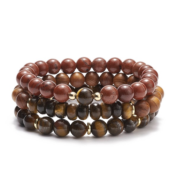 PandaHall 3Pcs 3 Style Natural Red Jasper & Tiger Eye & Wood Stretch Bracelet Sets, Gemstone Jewelry for Women, Inner Diameter: 2-1/4~2-3/8...
PandaHall 3Pcs 3 Style Natural Red Jasper & Tiger Eye & Wood Stretch Bracelet Sets, Gemstone Jewelry for Women, Inner Diameter: 2-1/4~2-3/8...
