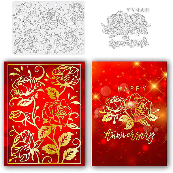 PandaHall BENECREAT 2Pcs Rose Hot Foil Plate, Happy Anniversary Flower Carbon Steel Metal Dies for Card Making Scrapbooking Photo Album...
PandaHall BENECREAT 2Pcs Rose Hot Foil Plate, Happy Anniversary Flower Carbon Steel Metal Dies for Card Making Scrapbooking Photo Album...