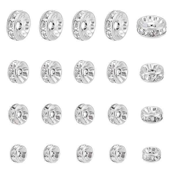 PandaHall UNICRAFTALE 40Pcs 4 Sizes Rhinestone Spacer Beads 316 Surgical Stainless Steel Beads 1~2mm Hole Stopper Beads Disc Rhinestone..., Clear
PandaHall UNICRAFTALE 40Pcs 4 Sizes Rhinestone Spacer Beads 316 Surgical Stainless Steel Beads 1~2mm Hole Stopper Beads Disc Rhinestone..., Clear