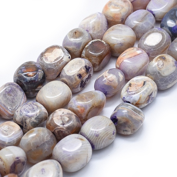 PandaHall Natural Agate Beads Strands, Tumbled Stone, Dyed & Heated, Nuggets, Lilac, 16~22x14~20x14~20mm, Hole: 2.5~3mm, about 19pcs/strand..., Purple
PandaHall Natural Agate Beads Strands, Tumbled Stone, Dyed & Heated, Nuggets, Lilac, 16~22x14~20x14~20mm, Hole: 2.5~3mm, about 19pcs/strand..., Purple