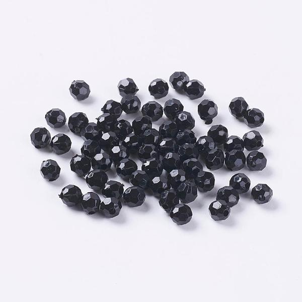 PandaHall Black Faceted Round Acrylic Spacer Beads, Size:about 6mm in diameter, hole: 2mm Acrylic Round Black
PandaHall Black Faceted Round Acrylic Spacer Beads, Size:about 6mm in diameter, hole: 2mm Acrylic Round Black
