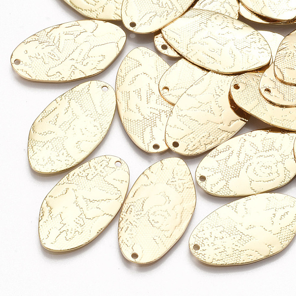 PandaHall Brass Pendants, Oval, Real 18K Gold Plated, 30x16.5x1.5mm, Hole: 1.5mm Brass Oval
PandaHall Brass Pendants, Oval, Real 18K Gold Plated, 30x16.5x1.5mm, Hole: 1.5mm Brass Oval