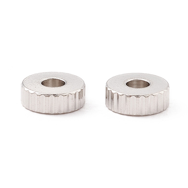 PandaHall 201 Stainless Steel Corrugated Beads, Flat Round, Stainless Steel Color, 6x2mm, Hole: 2.2mm 201 Stainless Steel Flat Round
PandaHall 201 Stainless Steel Corrugated Beads, Flat Round, Stainless Steel Color, 6x2mm, Hole: 2.2mm 201 Stainless Steel Flat Round