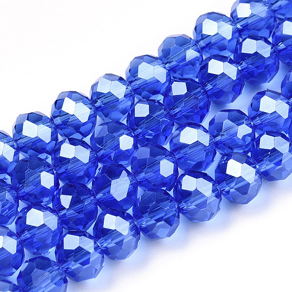PandaHall Electroplate Glass Beads Strands, Pearl Luster Plated, Faceted, Rondelle, Medium Blue, 3.5x3mm, Hole: 0.4mm, about...
PandaHall Electroplate Glass Beads Strands, Pearl Luster Plated, Faceted, Rondelle, Medium Blue, 3.5x3mm, Hole: 0.4mm, about...